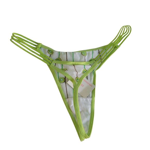 Rare Y2K JOLIE Intimates Women's Thong/G-String Novelty Print KIWI KAWAII Core - Picture 11 of 13